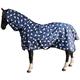 Horse 0g Combo Turnout Rug - Lightweight Sheep Printed Full Neck Protection Waterproof Sheet - 600 Denier Outdoor Breathable Blanket For Fields Yards Stable
