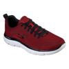 Sneaker SKECHERS "SUMMITS", Herren, Gr. 47,5, rot, Textil, sportlich, Schuhe, mit gepolstertem Schaftrand, Freizeitschuh, Halbschuh, Schnürschuh