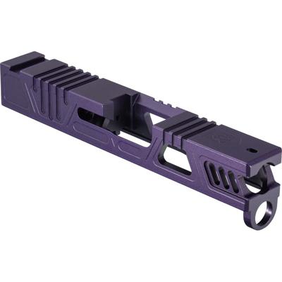 Gun Cuts Cyberpunk Slide for Glock 43/43X No Optic Cut Royal Purple GC-G43-CYB-RPR-NO