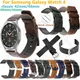 Bracelet en cuir souple 20mm pour Samsung Galaxy Watch 4 40 44mm 4 Classic 42 46mm Bracelet de