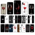 Coque de téléphone avec verre de vin rouge coque pour iPhone 15 14 13 11 12 Pro Max iPhone 12