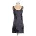 MNG Casual Dress - Shift Scoop Neck Sleeveless: Gray Dresses - Women's Size Small