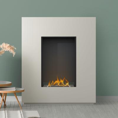 Noble Flame CORVO 950 BS [moderner Ethanolkamin]: Seidengrau Image