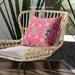 Amrita Sen Paisley Pattern Square Indoor Outdoor Pillow Zip