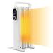 1500W Electric Space Heater Oil Filled Radiator Heater with Foldable Rack - 15" x 10" x 27.5" (L x W x H)
