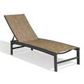Crestlive Products Outdoor Lounge Chair Aluminum Adjustable Chaise Brown