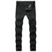 Men s Pants Men s New Tight-fitting Ripped Straight Hip-hop Stretch Motorcycle Denim Trouser Snow Pants Plaid Pajama Pants Men Valentines Day Gifts