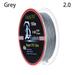Innovative Wear Resistant Smooth Fish Supplies Multifilament Thread Fishing Line PE Braid Angling Accessories GREY 2.0