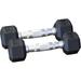 Rubber Coated Hexagon Dumbbells - Pairs - Encased Hand Weights for Men and Women