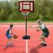 DENEST Height-Adjustable Basketball Hoop Portable Basketball System with Wheel Kids Youth