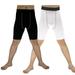 YUSHOW 2 Pack Youth Boys Soccer Running Shorts Sports Athletic Compression Short Leggings/Tights for Girls