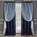 Colisha Single Curtain Panel Bedroom Blackout Window Curtain Grommet Room Darkening Curtain Eyelet Ring Top Thermal Insulated Window Drape Dark Blue Width:52 x Length:96