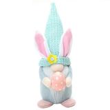 Easter Bunny Elf Decorations - Easter Gnome With Eggs Elf Table Ornament - Easter Elf Home Table Ornament - Easter Bunny Gnome with Light for Easter Decor Surprise Easter Gifts