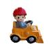 Resin Car Toy Decoration Ornament Construction Vehicle Construction Theme Cake Bulldozer