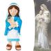 13 Inch Mother Mary Holding Baby Jesus Plush Stuffed Animal Toys for Girls 3 4 5 6 7 8 Years Old Best Birthday Gifts Stuffed Animals Toy Age 6-8