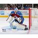 Alexandar Georgiev Colorado Avalanche Unsigned Defending in the Net Photograph