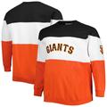 Men's Black/Orange San Francisco Giants Big & Tall Pullover Sweatshirt