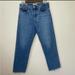 Levi's Jeans | Levi's Wedgie Straight Jeans Button Fly High Waist Ankle Raw Hem Frayed Denim 30 | Color: Blue | Size: 30