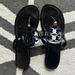 Tory Burch Shoes | Black Patent Leather Tory Burch Classic Miller Sandals 9.5 | Color: Black | Size: 9.5
