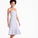 J. Crew Dresses | J Crew Seersucker Strapless A Line Midi Dress In Blue White Size 00 | Color: Blue/White | Size: 00