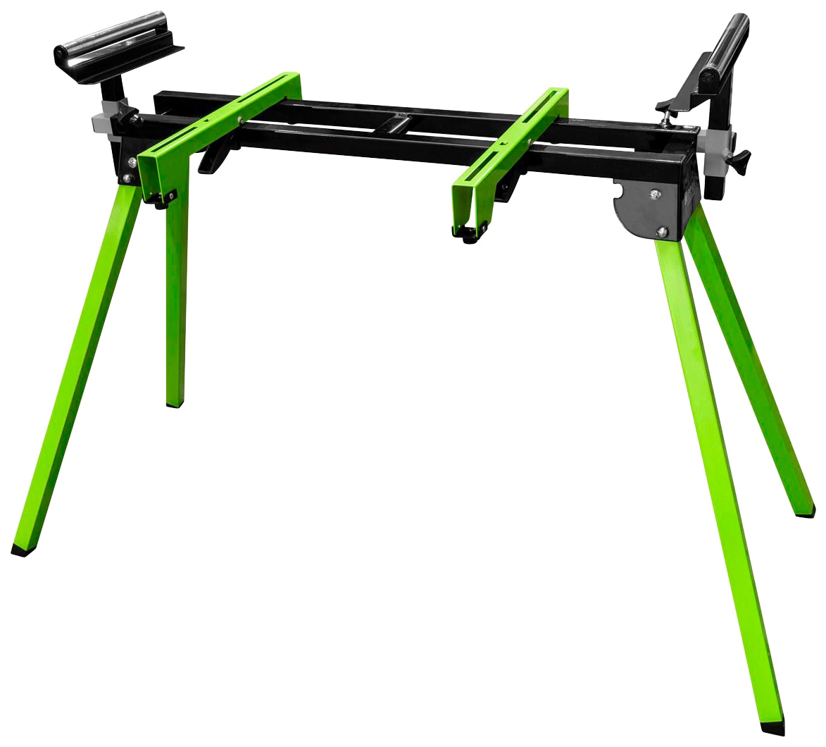 Sägeuntergestell ZIPPER, grün, B:91cm T:25cm, Metall, Untergestelle, 150 kg Tragfähigkeit