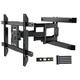 Full Motion TV Wall Mount for 37-80 Inch Flat Curved TVs up to132 lbs