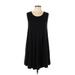 Brandy Melville Casual Dress - A-Line Scoop Neck Sleeveless: Black Print Dresses