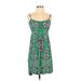 INC International Concepts Casual Dress: Green Print Dresses - Women's Size P