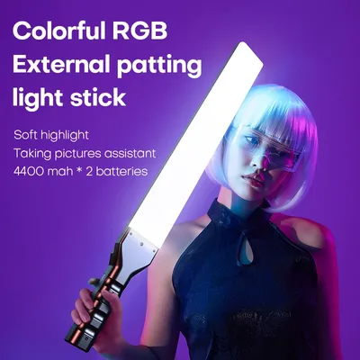 Kit de Bâton Lumineux LED 22W Dimmable 3000K ~ 6000K RGB pour la Photographie en Studio