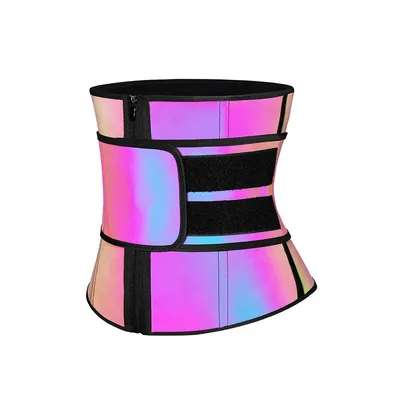 Corset amincissant en Latex pour femmes ceinture réfléchissante pour le modelage du corps