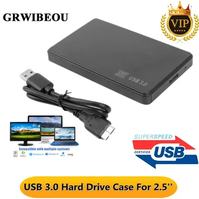 Boîtier de disque dur externe HDD SSD USB 3.0 vers SATA 5Gbps pour ordinateur portable et de