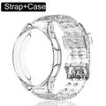 Coque de protection pour Samsung Galaxy Watch 5 4 Classic bracelet transparent en TPU coque de