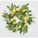 Primrue 24" Floral Wreath in Yellow | 24 H x 24 W x 6 D in | Wayfair EF92C76C4395442687FF3CD0C33A0A05