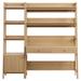 Bixby 2-Piece Wood Office Desk & Bookshelf by Modway Wood in Brown | 71 H x 49 W x 18.5 D in | Wayfair EEI-6111-OAK