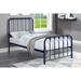 Everly Quinn Standard Bed Metal in Blue | 4 H x 47.25 W x 41.75 D in | Wayfair CB757BA326AC497F96F8F04CE407B517