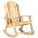 Millwood Pines Garden Outdoor Rocking Chair Solid Reclaimed Wood Lounge Seat in Brown | 22 H x 71 W x 97 D in | Wayfair