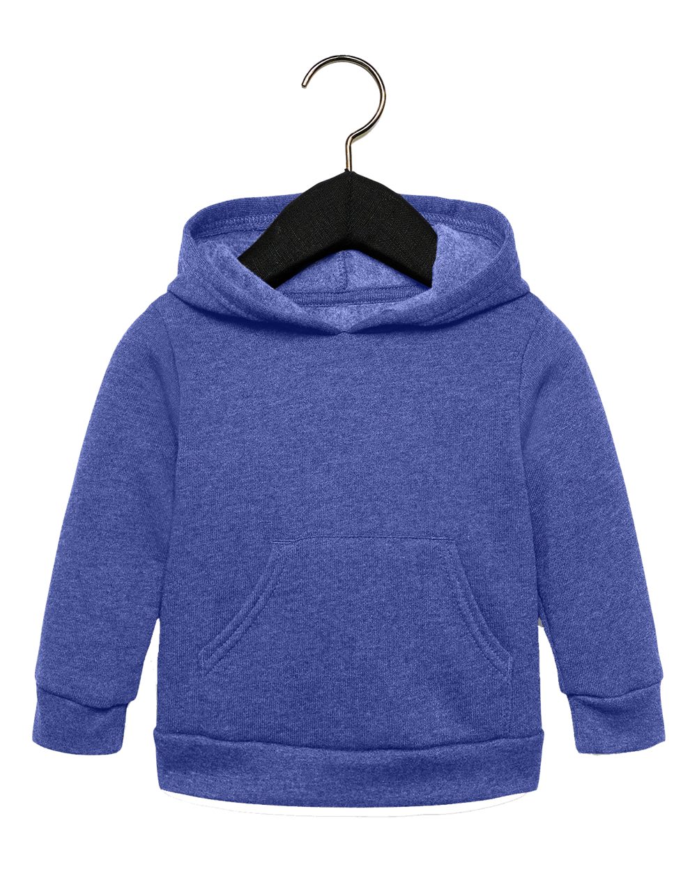 Bella + Canvas 3719T Toddler Sponge Fleece Pullover in Heather True Royal Blue size 3T | Cotton/Polyester Blend B3719T