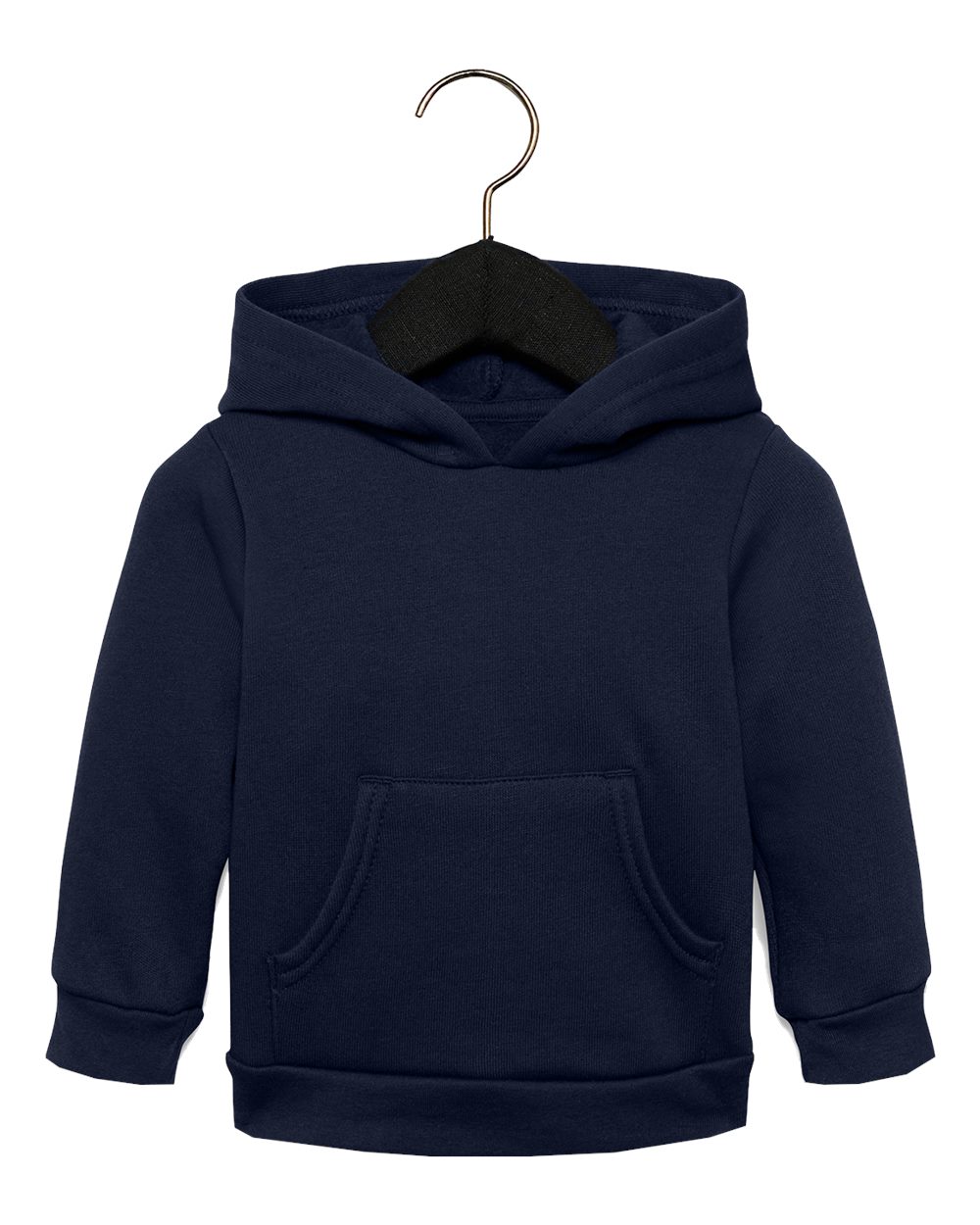Bella + Canvas 3719T Toddler Sponge Fleece Pullover in Navy Blue size 3T | Cotton/Polyester Blend B3719T