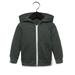 Bella + Canvas 3739T Toddler Full-Zip Hooded Sweatshirt in Heather Forest Green size 4 | Cotton/Polyester Blend