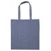 OAD OAD113R Midweight Recycled Cotton Canvas Tote Bag in Heather Medium Blue