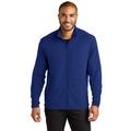 Port Authority K595 Accord Stretch Fleece Full-Zip Jacket in Royal Blue size 4XL | Polyester/Spandex Blend