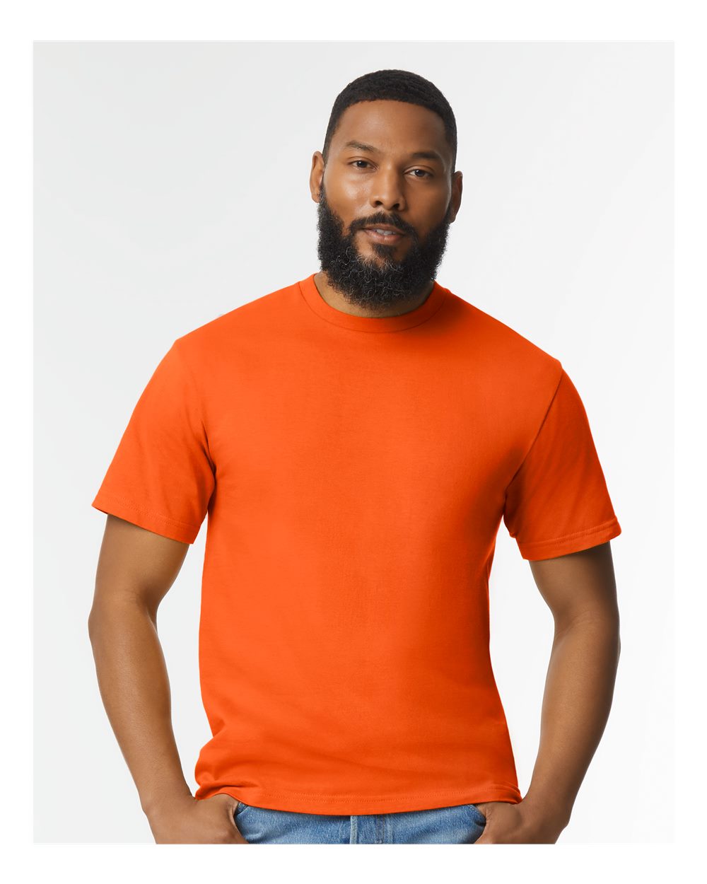 Gildan G650 Softstyle T-Shirt in Orange size XL | Cotton 65000