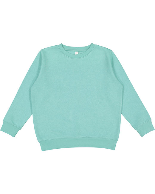 LAT L2225 Youth Fleece Sweatshirt in Saltwater size XS | Cotton/Polyester Blend 2225LA, 2225