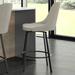 Corrigan Studio® Isumi Swivel Counter & Bar Stool Upholstered/Metal in Black/Brown | 40.5 H x 21.125 W x 23.75 D in | Wayfair