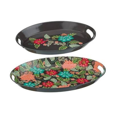 Regal Art & Gift 13311 - Floral Home Entertaining - Tray Set/2 Kitchen Dining Serving