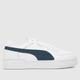 PUMA ca pro classic trainers in white & navy