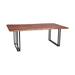 Porter Designs Manzanita Natural Solid Sheesham Wood Dining Table w/Architectural Base, Brown