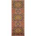 Traditional Orange Heriz Serapi Runner Rug Handmade Wool Carpet - 2'6"x 7'9"