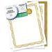 Geographics Certificate - 65 lb Basis Weight - 11 - Inkjet Compatible - Gold Assorted Multicolor with Gold Border - Card Stock Foil - 12 / Pack | Bundle of 10 Packs