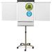 Quartet Compass Nano-Clean Magnetic Mobile Presentation Easel - 36 (3 ft) Width x 24 (2 ft) Height - White Painted Steel Surface - Graphite Aluminum Frame - Horizontal - 1 Eac | Bundle of 10 Each